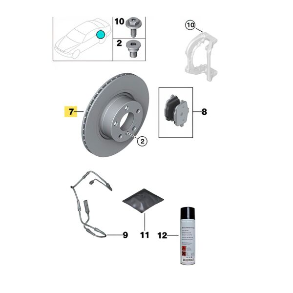 Bmw E36 E46 Arka Havalı Disk Takımı | Delphi
