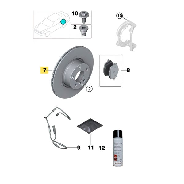 Bmw E36 E46 Arka Havalı Disk Takımı | Delphi
